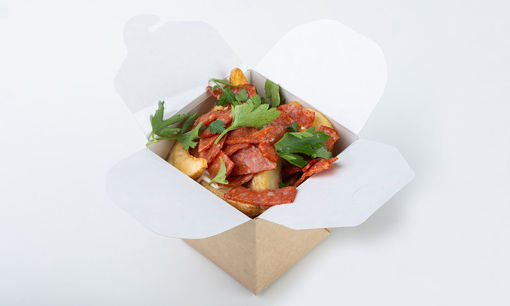 Изображение Потат с пеперони колбаской